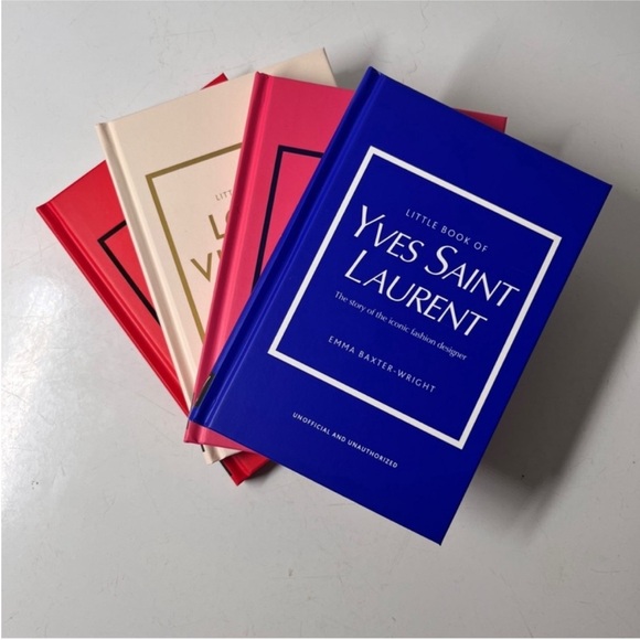 Yves Saint Laurent Other - Yves Saint Laurent Fashion Book Collection - Blue, Red, Pink, Cream